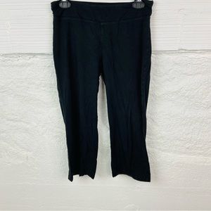 DANSKIN black stretch cropped athletic sporty pants size medium